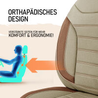 Sitzbez&uuml;ge passend f&uuml;r Laika Wohnmobil Caravan in Beige Braun Pilot 4.9