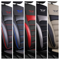 Sitzbez&uuml;ge passend f&uuml;r Audi A3 in Schwarz Grau