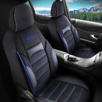 Sitzbezüge passend für Mazda 2 in Schwarz Blau