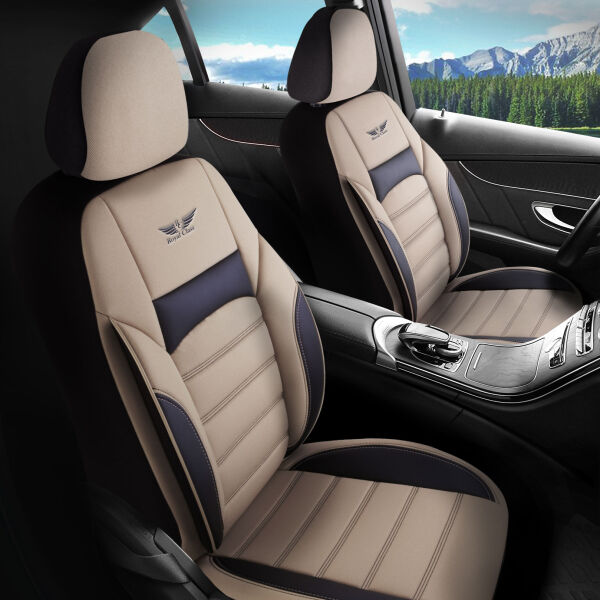 Sitzbezüge passend für Hyundai Ioniq in Beige Schwarz