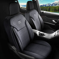 Sitzbezüge passend für Ford Fusion in Schwarz Grau