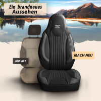 Sitzbez&uuml;ge passend f&uuml;r Hyundai i40 in Schwarz Grau Pilot 6.1