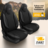 Sitzbez&uuml;ge passend f&uuml;r Opel Corsa in Schwarz Grau Pilot 6.1