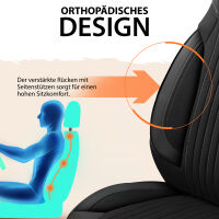 Sitzbez&uuml;ge passend f&uuml;r X-Go Wohnmobil Caravan in Schwarz Grau Pilot 6.1