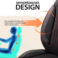 Sitzbez&uuml;ge passend f&uuml;r Suzuki Kizashi in Schwarz Rot Pilot 6.2