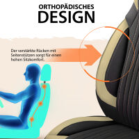 Sitzbez&uuml;ge passend f&uuml;r Cristall Wohnmobil Caravan in Schwarz Beige Pilot 6.13