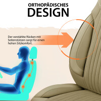 Sitzbez&uuml;ge passend f&uuml;r Knobloch Wohnmobil Caravan in Beige Pilot 6.3