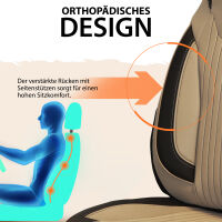 Sitzbez&uuml;ge passend f&uuml;r Peugeot 3008 in Beige Schwarz Pilot 6.8