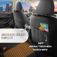 Sitzbez&uuml;ge passend f&uuml;r Kia Sorento in Braun-Schwarz