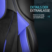 Sitzbezug passend f&uuml;r Mercedes Actros MP4 I MP5 ab 2011 Schwarz Blau 748S13