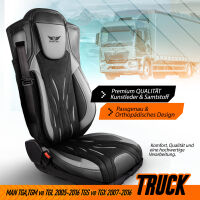 Sitzbezug passend für MAN TGX ab 2007-2016 Schwarz...