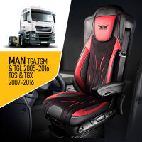 Sitzbezug passend für MAN TGA ab 2005-2016 Schwarz...