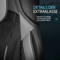 Sitzbezug passend f&uuml;r MAN TGA ab 2005-2016 Schwarz Grau 749S12