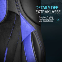 Sitzbezug passend f&uuml;r MAN TGM ab 2005-2016 Schwarz Blau 749S13