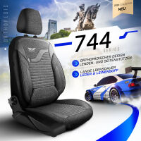 Sitzbez&uuml;ge passend f&uuml;r Opel Mokka in Schwarz-Grau