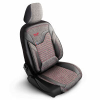 Sitzbezüge passend für Toyota Hilux in Schwarz-Rot