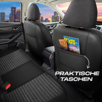 Sitzbez&uuml;ge passend f&uuml;r Toyota Proace in Schwarz-Grau