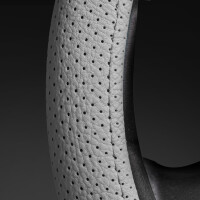 Lenkradbezug aus Kunstleder Universal f&uuml;r 37-39cm durchmesser, Grau