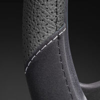 Lenkradbezug aus Kunstleder Universal f&uuml;r 37-39cm durchmesser, Schwarz