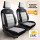2x Schonbezüge Sitzbezüge passend für Mazda 626 in Grau-Schwarz