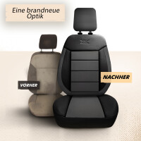 2x Schonbez&uuml;ge Sitzbez&uuml;ge passend f&uuml;r Fiat Ducato in Schwarz