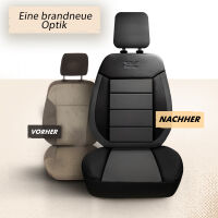 2x Schonbez&uuml;ge Sitzbez&uuml;ge passend f&uuml;r Seat Arona in Schwarz
