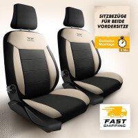 2x Schonbez&uuml;ge Sitzbez&uuml;ge passend f&uuml;r Opel Signum in Beige-Schwarz