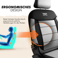 2x Schonbez&uuml;ge Sitzbez&uuml;ge passend f&uuml;r Citroen Jumpy in Grau-Schwarz