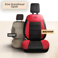 2x Schonbez&uuml;ge Sitzbez&uuml;ge passend f&uuml;r Chevrolet Cruze in Rot-Schwarz