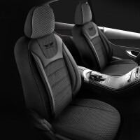 Sitzbezüge passend für Volvo S80 in Schwarz