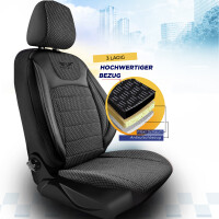 Sitzbezüge passend für Volvo S80 in Schwarz