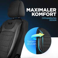 Sitzbez&uuml;ge passend f&uuml;r Volvo S80 in Schwarz