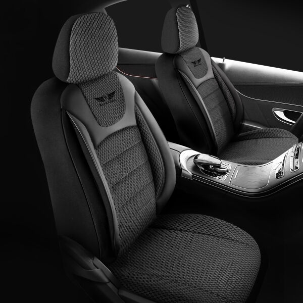 Sitzbezüge passend für Seat Alhambra in Schwarz