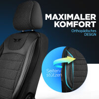 Sitzbez&uuml;ge passend f&uuml;r Skoda Yeti in Schwarz