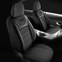 Sitzbezüge passend für Audi Q7 in Schwarz