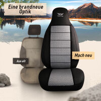 Sitzbez&uuml;ge passend f&uuml;r Chevrolet HHR in Grau-Schwarz Pilot 15.4