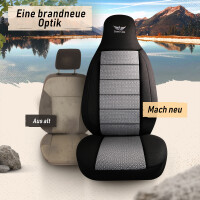 Sitzbez&uuml;ge passend f&uuml;r Kia Venga in Grau-Schwarz Pilot 15.4
