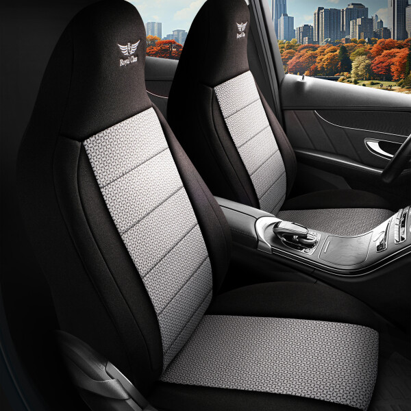 Sitzbezüge passend für Renault Kadjar in Grau-Schwarz Pilot 15.4