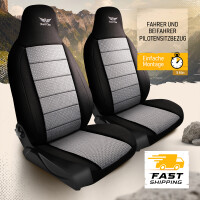 Sitzbez&uuml;ge passend f&uuml;r Volvo V70 in Grau-Schwarz Pilot 15.4