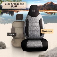 Sitzbez&uuml;ge passend f&uuml;r Renault Modus in Grau-Schwarz Pilot 14.4