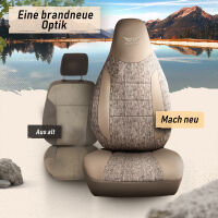 Sitzbez&uuml;ge passend f&uuml;r Fiat Scudo in Beige-Grau Pilot 14.3