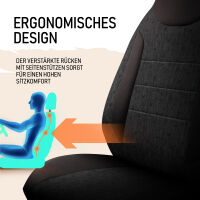 Sitzbez&uuml;ge passend f&uuml;r Suzuki Kizashi in Schwarz Pilot 14.1