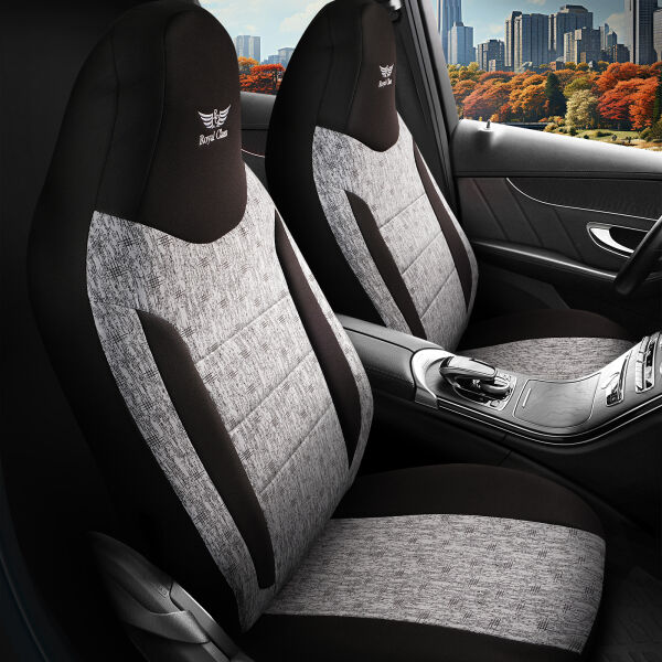 Sitzbezüge passend für Suzuki Kizashi in Grau-Schwarz Pilot 14.4