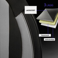 Sitzbezüge passend für Hyundai i10 in Schwarz...