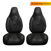 Sitzbez&uuml;ge passend f&uuml;r VW UP in Schwarz-Blau  Pilot 10.11