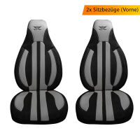 Sitzbez&uuml;ge passend f&uuml;r Renault Twingo in Schwarz Grau Pilot 10.2