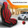 Sitzbezüge passend für Fiat Panda in Schwarz-Rot Pilot 10.3