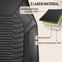 Sitzbez&uuml;ge passend f&uuml;r Mazda 626 in Schwarz 1053P003