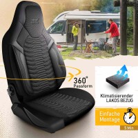 Sitzbez&uuml;ge passend f&uuml;r Mitsubishi Outlander in Schwarz 1053P003
