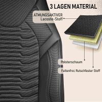 Sitzbez&uuml;ge passend f&uuml;r VW Touareg in Schwarz 1053P003